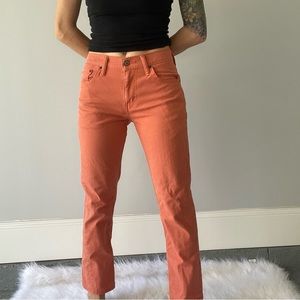 Muted Orange Levi 511 White Tag